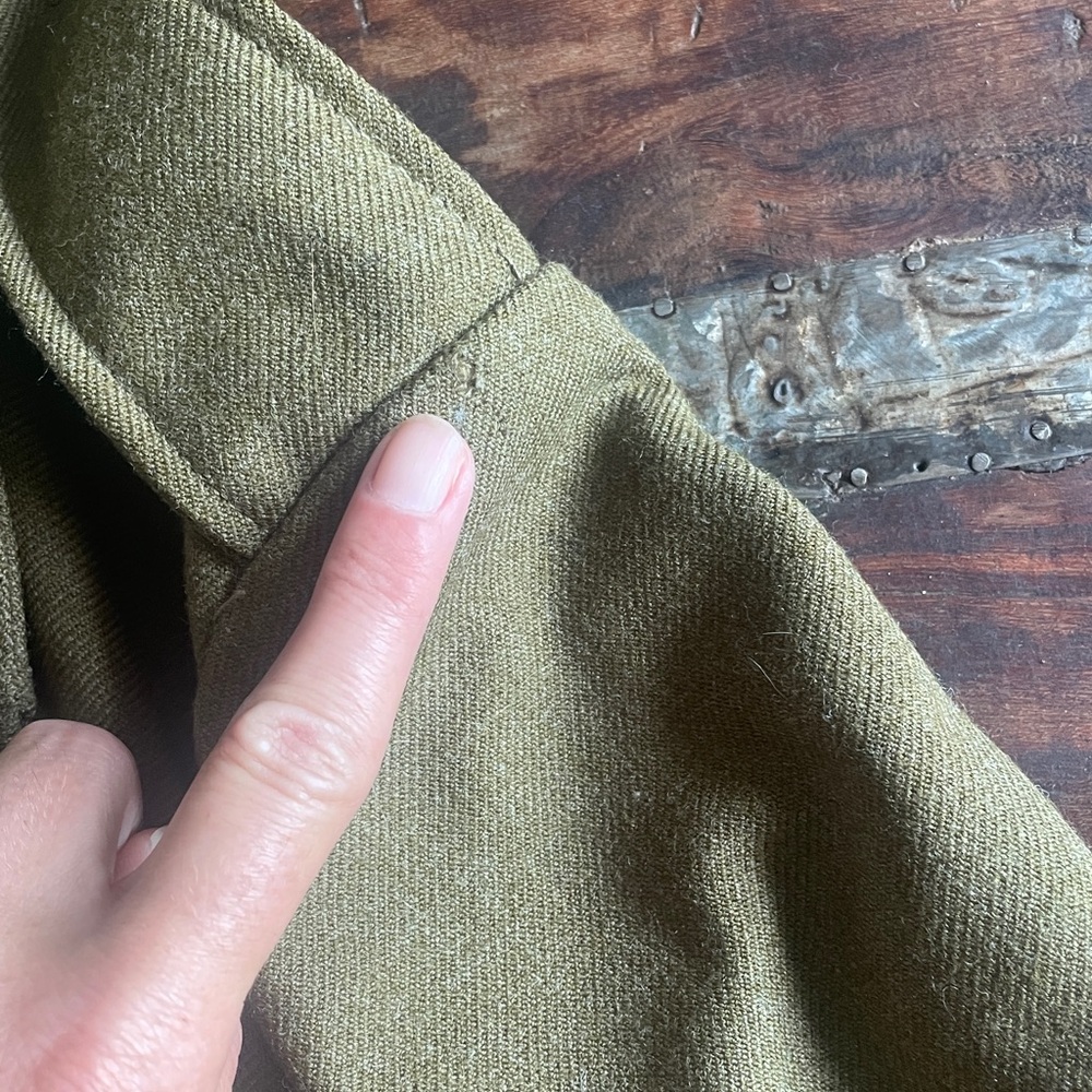 Vintage 1952 Bomber Jacket Olive Green Men's Military Jacket - Picture 14 of 14